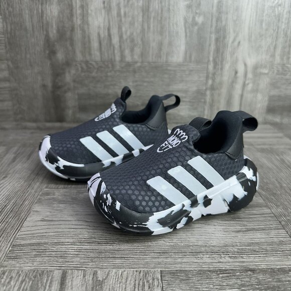 Adidas Monofit TR Infant size 5 Black White Slip On Training Shoes - Picture 4 of 8
